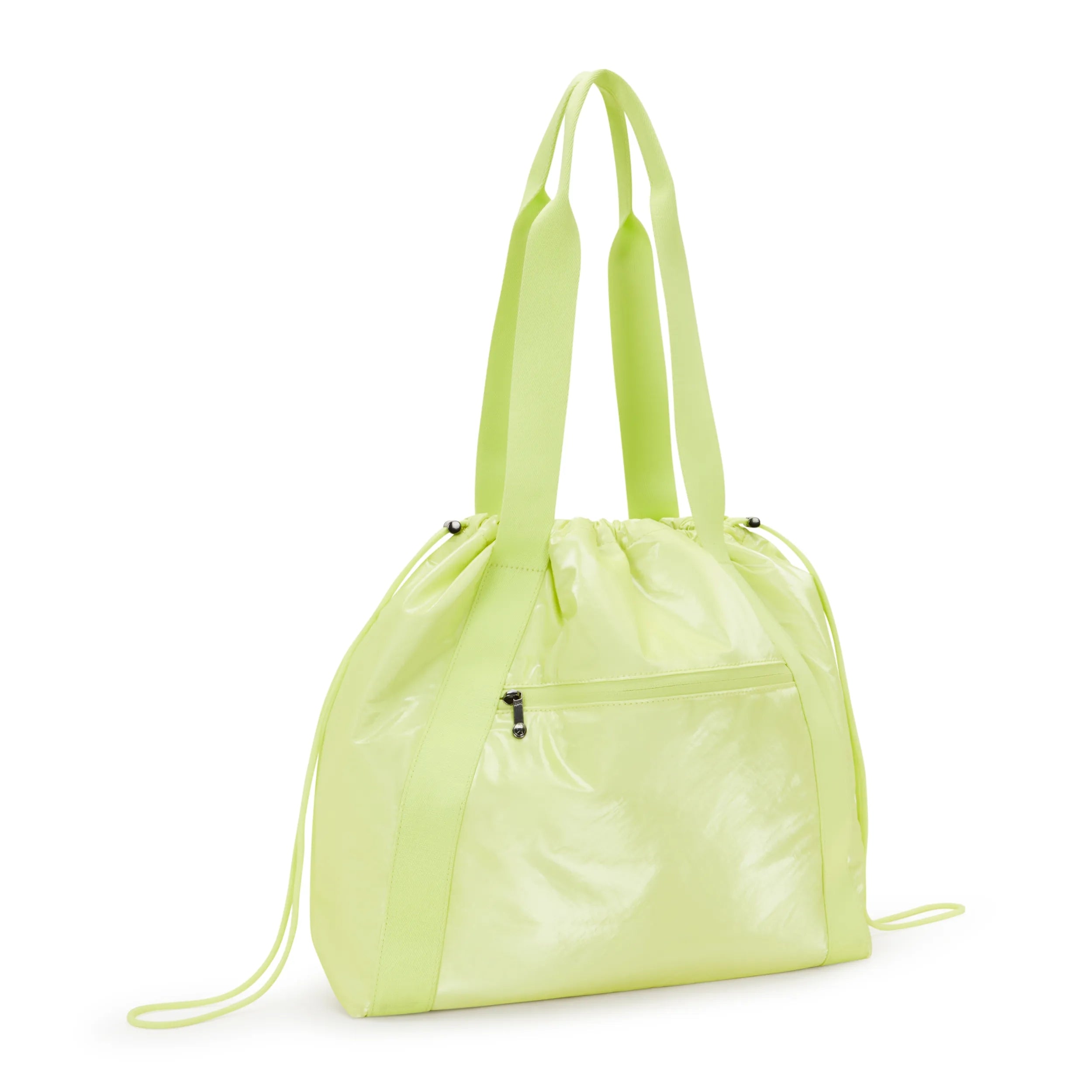 Elmar Lacquered Drawstring Tote Bag - Image 3