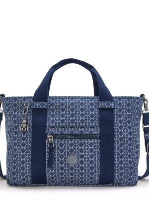 Ritta Small Printed Denim Handbag