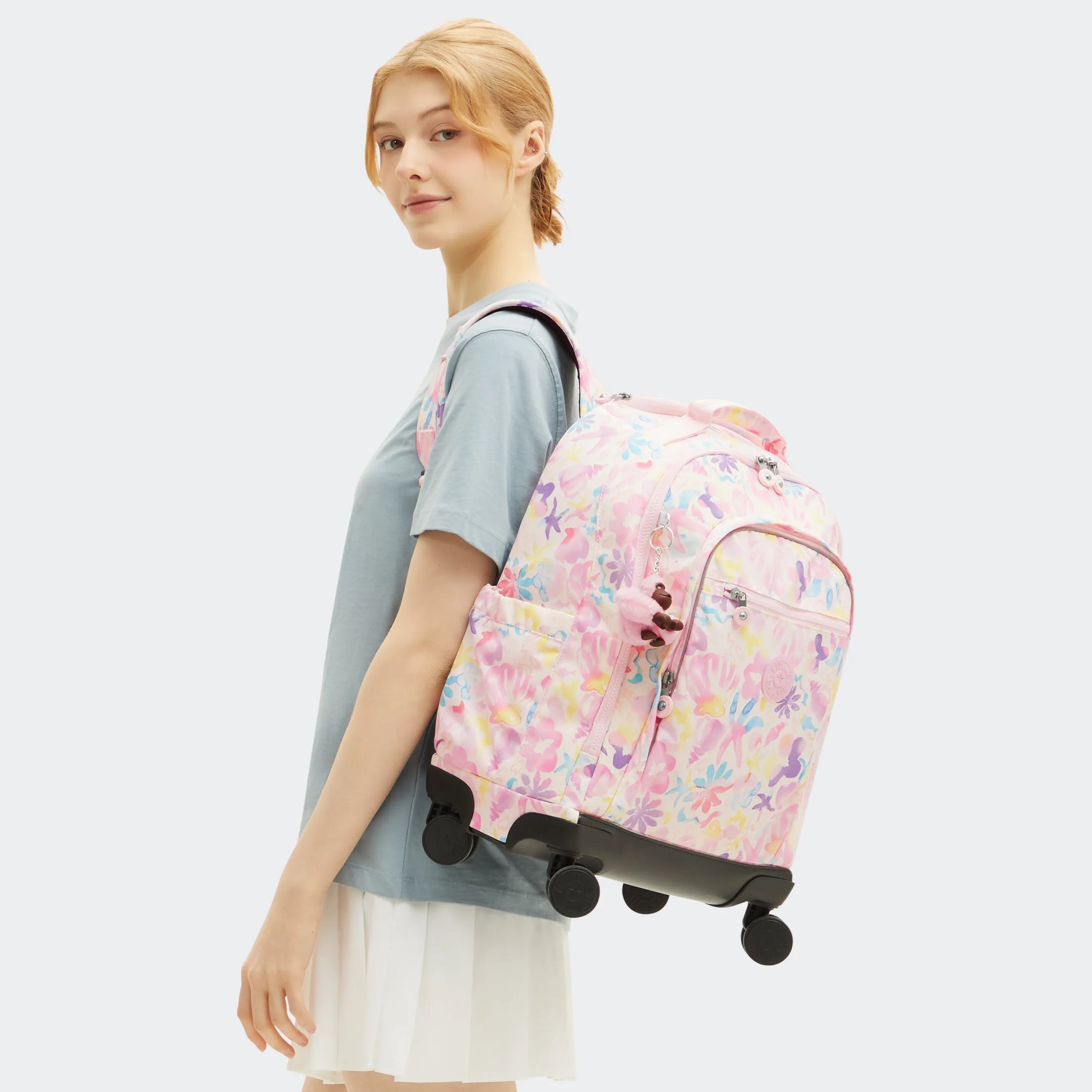 New Zea Printed 15 Laptop Rolling Backpack - Image 7