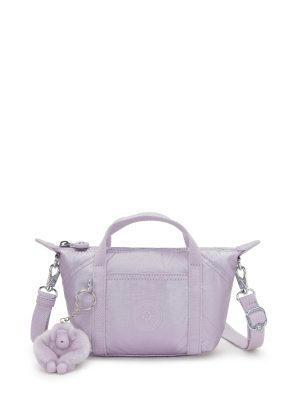 Art Compact Metallic Crossbody Bag