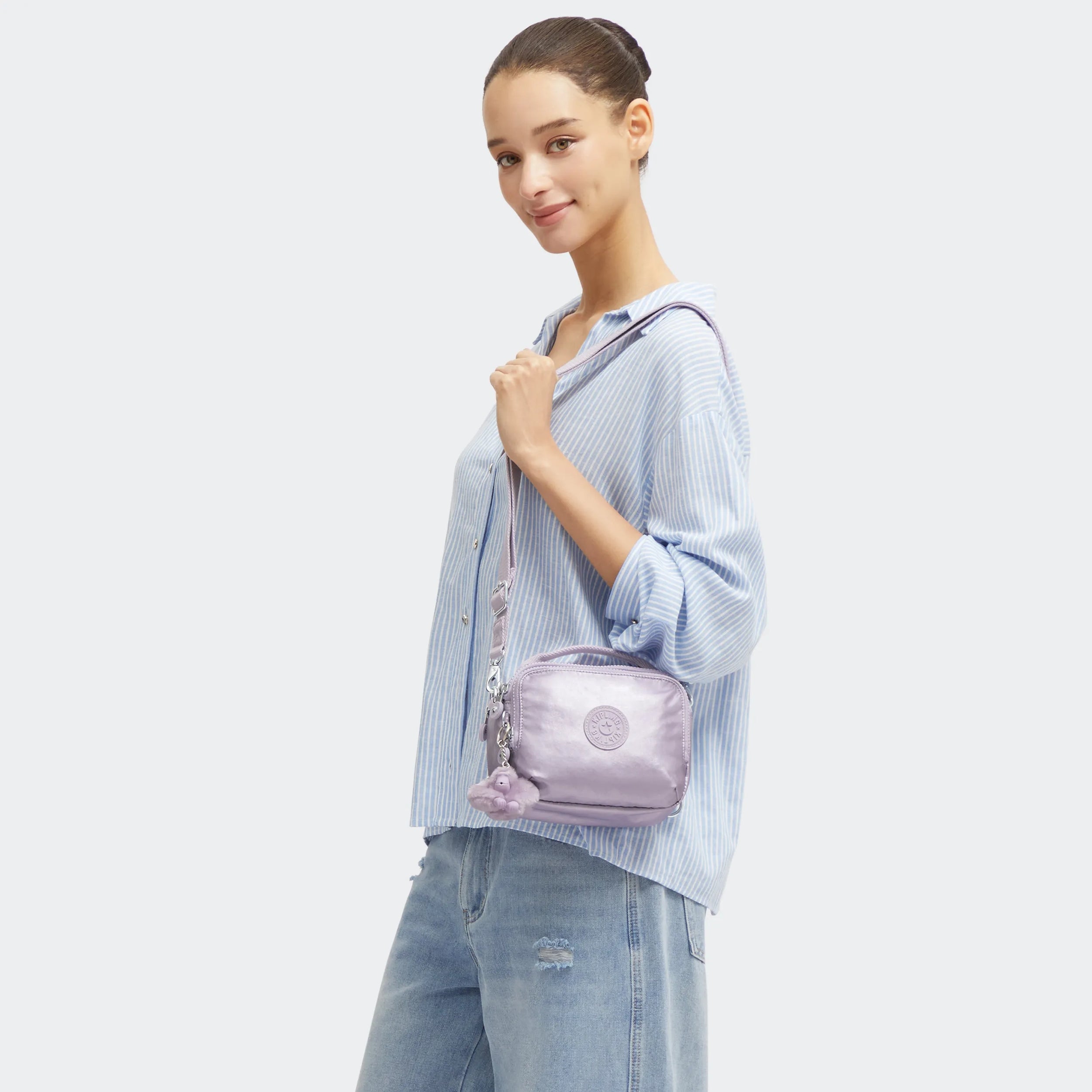 Cahir Convertible Mini Metallic Backpack - Image 9