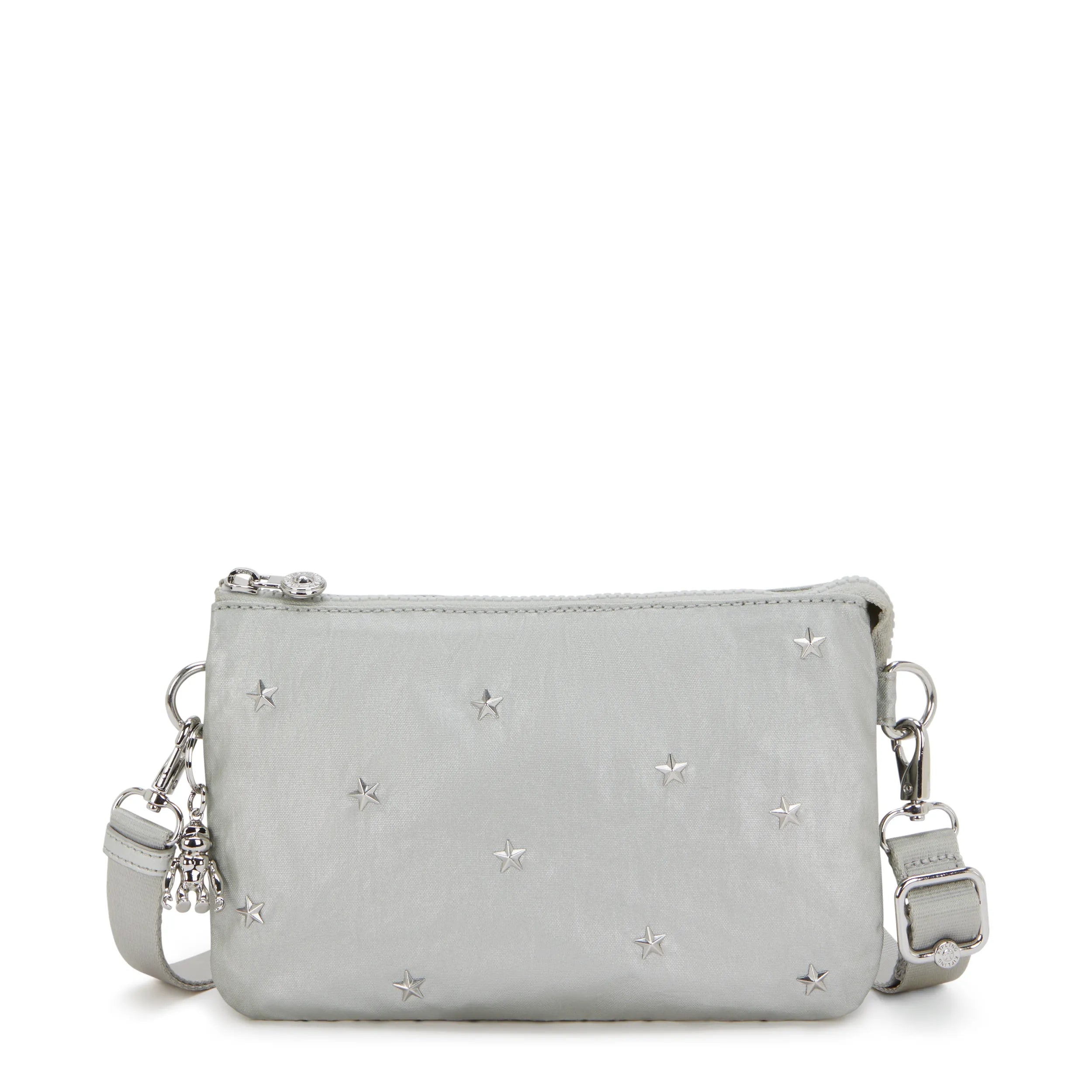Riri Studded Metallic Crossbody Bag